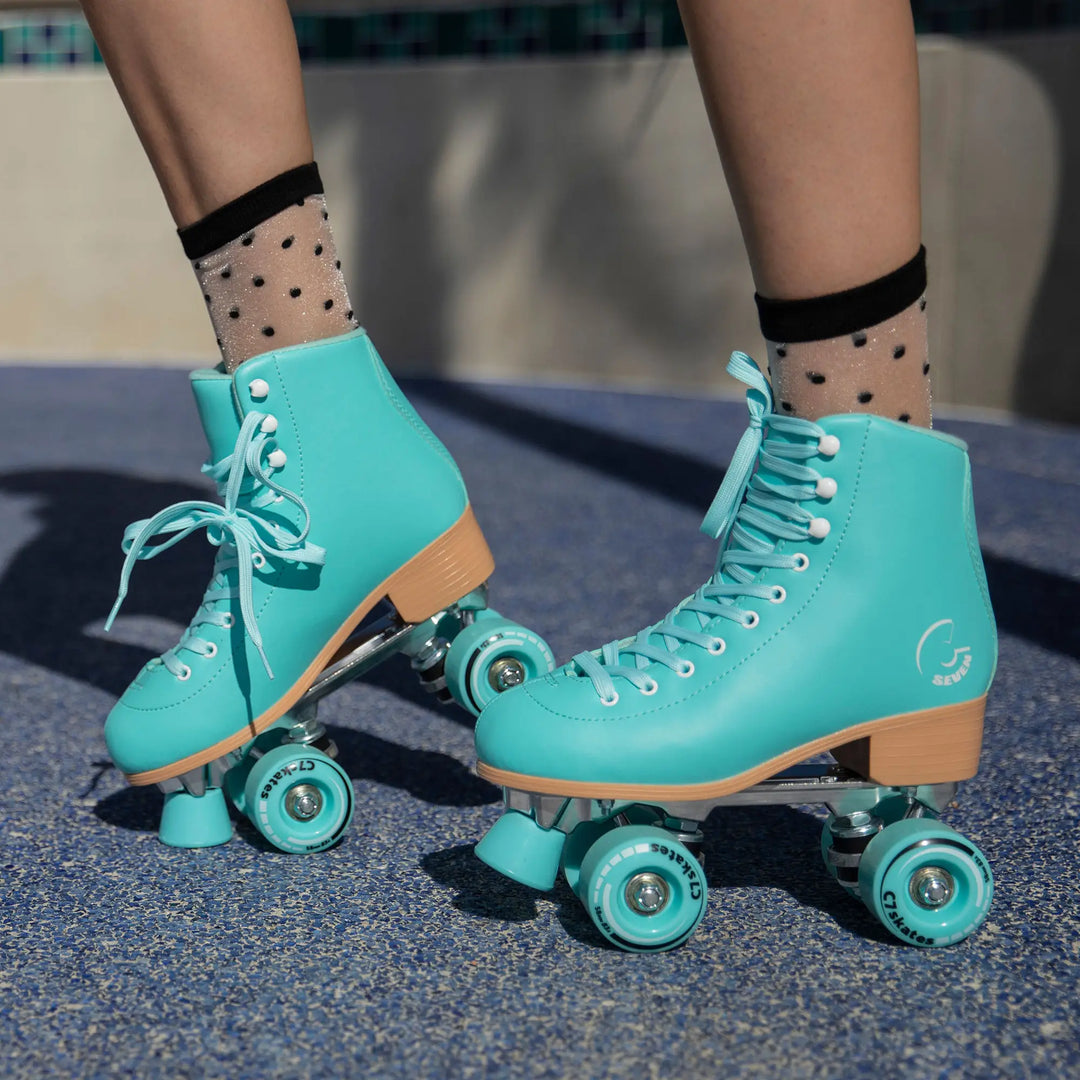 C7 Aquamarine Teal Roller Skates (Pre-order)