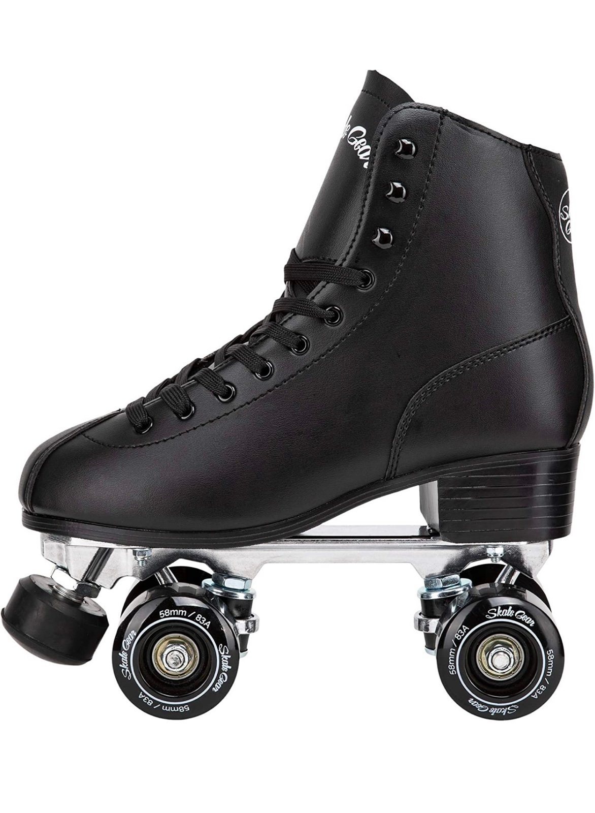 C7 Skate Gear Black Roller Skates