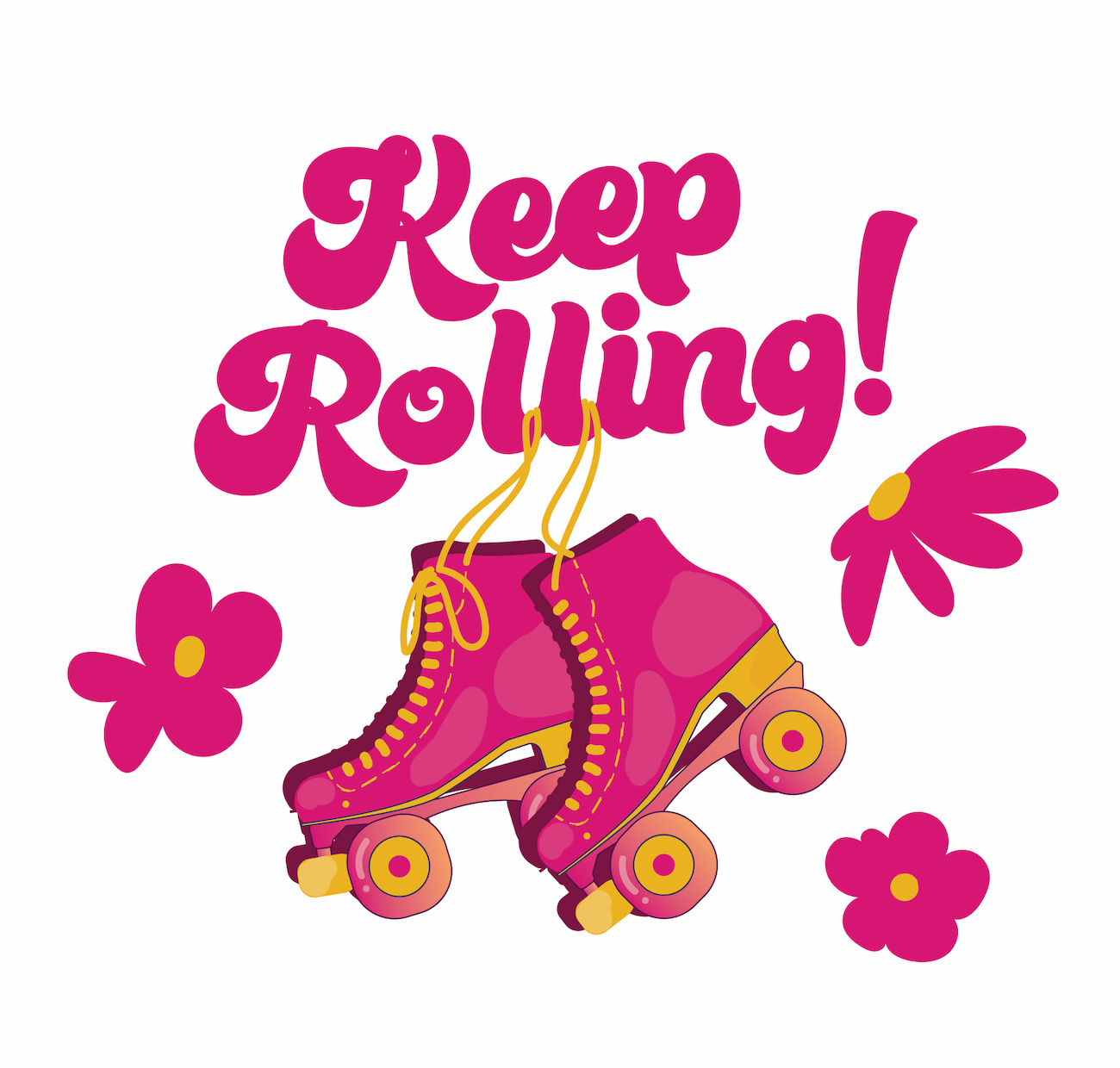 Roller Skating Vinyl Stickers