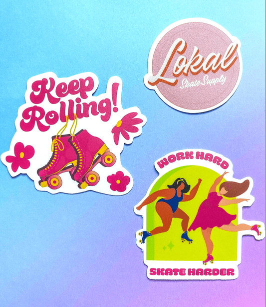 Roller Skating Vinyl Stickers