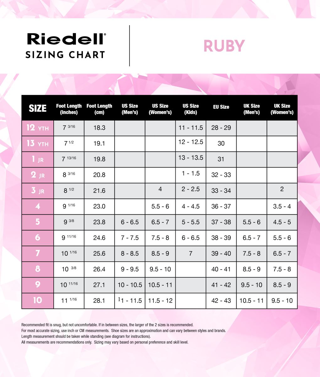 Riedell Ruby Ice Skate Set