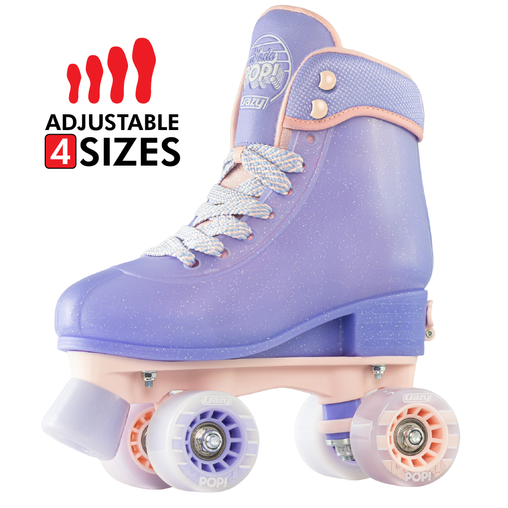 Crazy Skates Soda Pop Adjustable Roller Skates for Kids