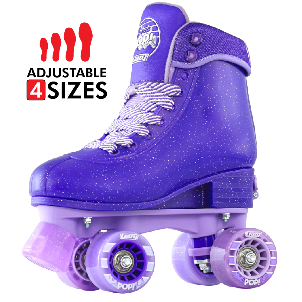 Crazy Skates Soda Pop Adjustable Roller Skates for Kids