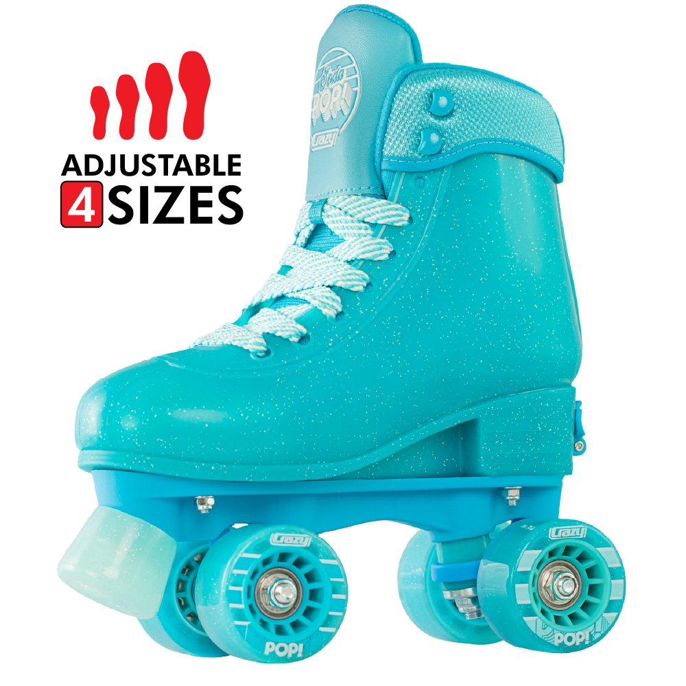 Crazy Skates Soda Pop Adjustable Roller Skates for Kids