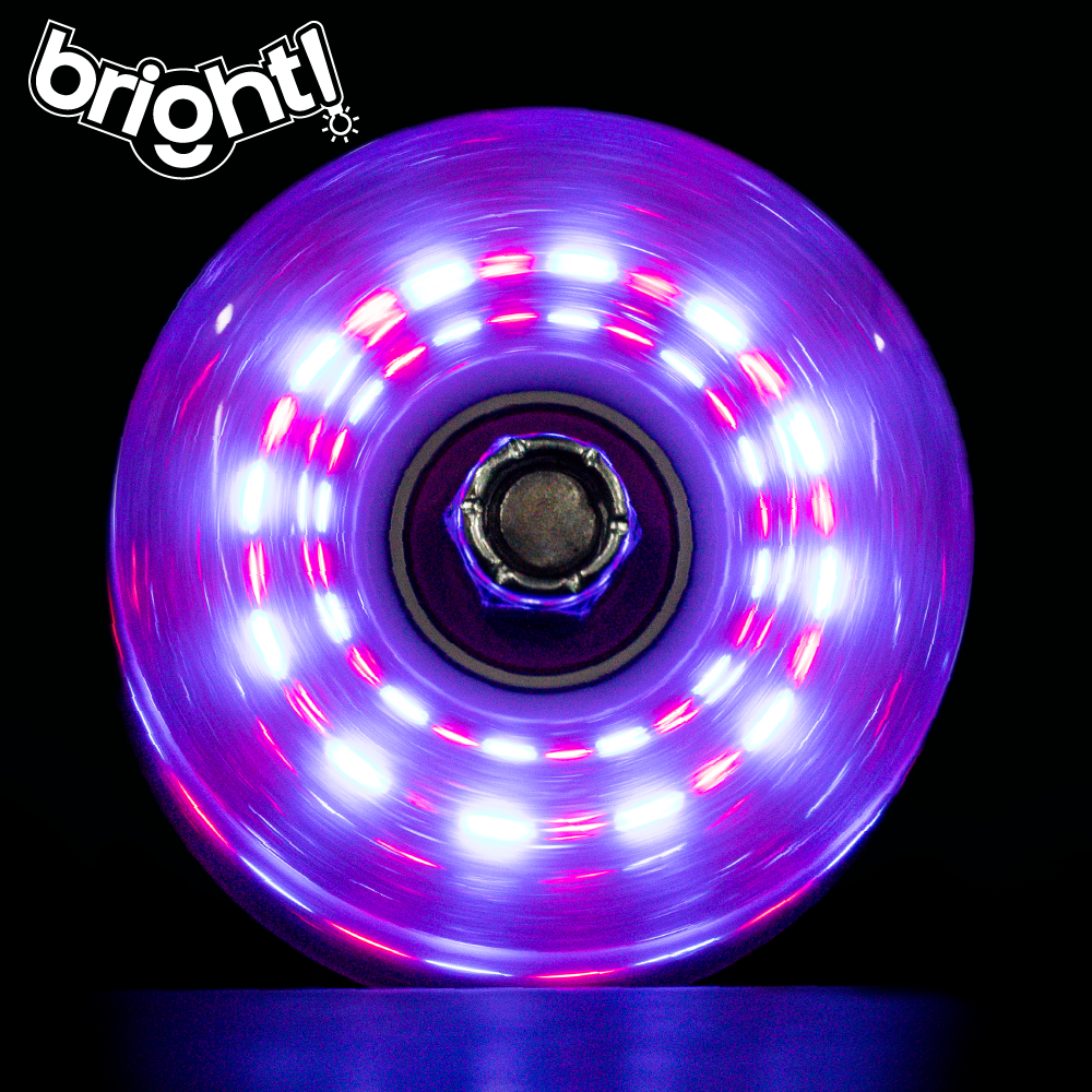 Crazy Skates BRIGHTS Light Up Wheels for Roller Skates
