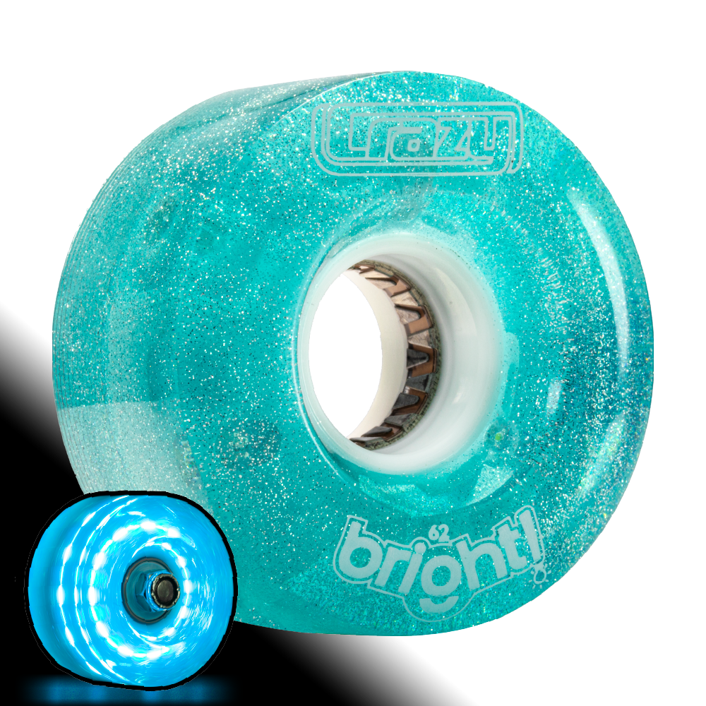 Crazy Skates BRIGHTS Light Up Wheels for Roller Skates