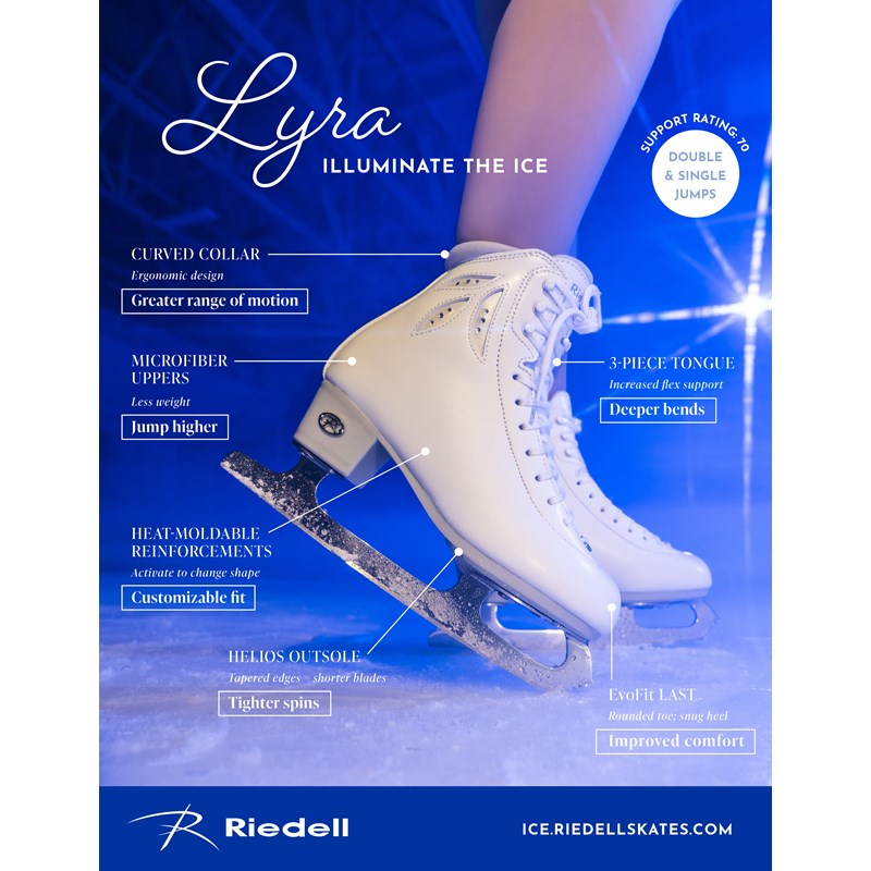 Riedell Lyra Ice Skate Set