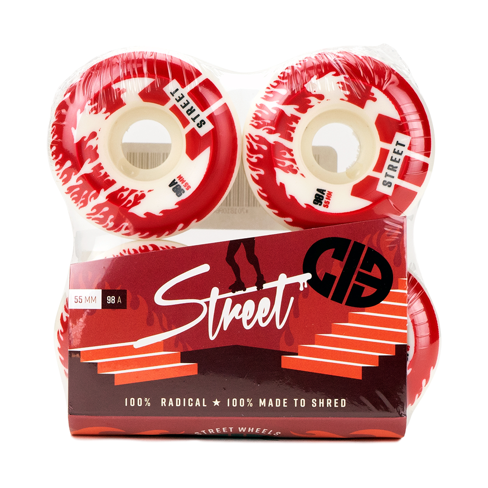 CIB Roller Skate Wheels - Street, Park, and Vertex (4-Pack)